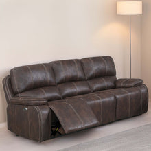 Load image into Gallery viewer, Power Reclining Sofa With Built In USB Port - Chocolate