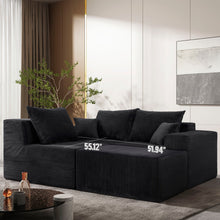 Load image into Gallery viewer, Modular Sectional Sofa, Convertible Couch With Chaise Corduroy