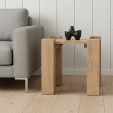Load image into Gallery viewer, Distressed Solid Wood Square End Table (605395) - Natural