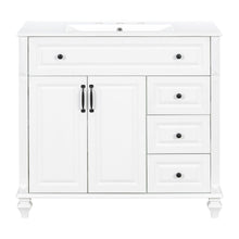Load image into Gallery viewer, Modern Bathroom Vanity With Sink, 3 Drawers & 2 Doors