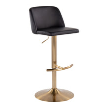 Load image into Gallery viewer, Toriano - Contemporary Adjustable Barstool With Swivel With Rounded T Footrest (Set of 2)