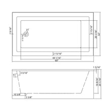 Load image into Gallery viewer, Alcove Soaking Bathtub With Skirt - Back-To-Wall Design, Compact - Glossy White