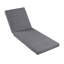 Load image into Gallery viewer, Outdoor Chaise Lounge Cushion Only, Water-Resistant Patio Lounge Chair Cushion With Removable Cover