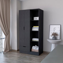 Load image into Gallery viewer, Wood Corner Accent Chest (731819) - Black
