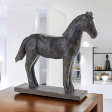 Load image into Gallery viewer, Poly Figurine Tabletop Sculpture (Set of 2) - Black