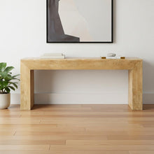 Load image into Gallery viewer, Solid Wood Distressed Sled Console Table - Natural