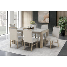 Load image into Gallery viewer, Vanilla - Real Marble Dining Table - Beige / Light Natural