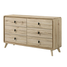 Load image into Gallery viewer, Dresser, 6 Drawers Storage - Beige