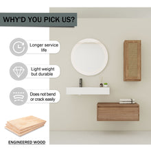 Load image into Gallery viewer, Modern Imitative Wall Mounted Bathroom Vanity With Resin Sink And Side Cabinet