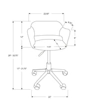 Load image into Gallery viewer, Office Chair, Adjustable Height, Swivel, Ergonomic, Armrests, Contemporary
