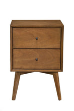Load image into Gallery viewer, Century Modern Wood 2 Drawer Nightstand - Brown