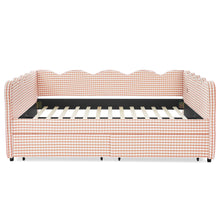 Load image into Gallery viewer, Gingham Daybed With USB Charging Port, Wave-Shaped Design