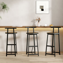 Load image into Gallery viewer, Modern Bar Stools With Backrest For Kitchen (Set of 3)
