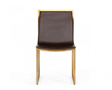 Load image into Gallery viewer, Upholstered Faux Leather Dining Chairs (Set of 2) - Brown