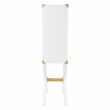Load image into Gallery viewer, 30" Corner Display Stand With One Shelf And One Drawer - White