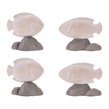 Load image into Gallery viewer, Poly Fish Figurines (Set of 4) - Beige / Gray