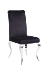 Load image into Gallery viewer, Fabric Dining Side Chairs (Set of 2) - Black