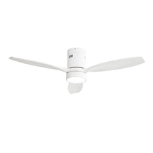Load image into Gallery viewer, Indoor / Outdoor Ceiling Fan With Blades, Reversible DC Motor, Remote Controlled LED Light - White