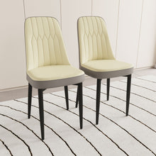 Load image into Gallery viewer, Modern Dining Chair With Cushions And Metal Legs