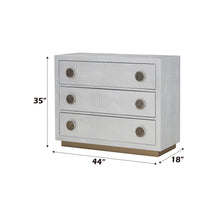 Load image into Gallery viewer, Anpu - Faux Crocodile Skin Console Cabinet - Silver