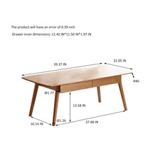 Load image into Gallery viewer, Low Table, Coffee Table With Storage Shelf - Natural