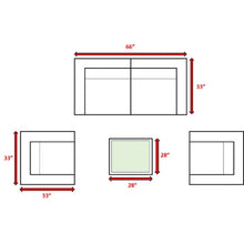 Load image into Gallery viewer, Stylish Entertainment Sectional Set, Outdoor Living