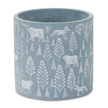 Load image into Gallery viewer, Abstract Round Pot Planters (Set of 2) - Blue / White