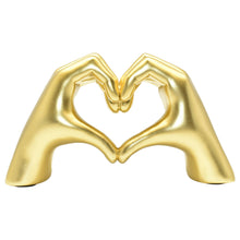 Load image into Gallery viewer, Heart Hands Tabletop Sculpture - Gold