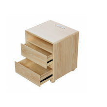 Load image into Gallery viewer, Nightstand With 2 Drawers And Shelves