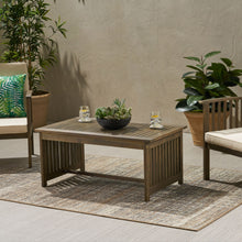 Load image into Gallery viewer, Acacia Wood Rectangular Patio Coffee Table For Outside
