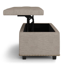 Load image into Gallery viewer, Hamilton - Upholstered Lift Top Rectangular Storage Ottoman
