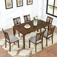 Load image into Gallery viewer, Kitchen Dining Set, Rectangular Dining Table With Upholstered Chairs