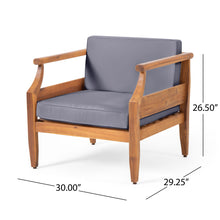 Load image into Gallery viewer, Outdoor Club Chair With Recessed Arms And Cushions