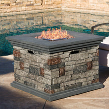 Load image into Gallery viewer, Fire Pit With Lightweight Concrete And Steel Frame