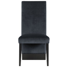 Load image into Gallery viewer, Upholstered In Velvet Dining Room Side Chairs (Set of 2) - Black