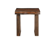 Load image into Gallery viewer, Wood Solid Wood Square End Table - Dark Brown And Brown