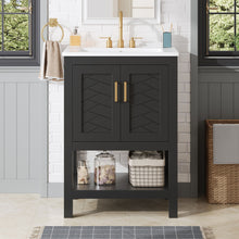Load image into Gallery viewer, Modern Bathroom Vanity With Elegant Twill Design