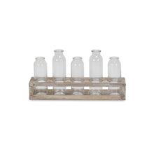 Load image into Gallery viewer, Cylinder Decorative Bottles (Set of 5) - Clear