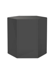 Load image into Gallery viewer, 13" High Gloss Manufactured Wood Hexagon End Table - Gray