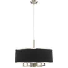 Load image into Gallery viewer, 20'' Seven-Light Dimmable Chandelier With Shades - Nickel