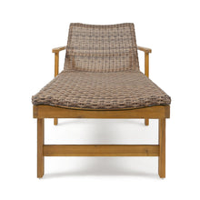 Load image into Gallery viewer, Hampton - Outdoor Chaise Lounge With Adjustable Backrest - Natural