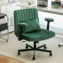 Load image into Gallery viewer, Criss Cross Armrest Office Chair With Wheels