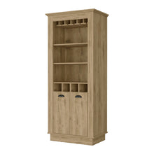 Load image into Gallery viewer, Bar Cabinet With Wine Storage - Brown