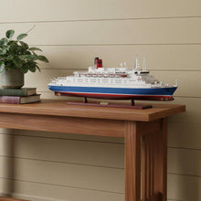 Load image into Gallery viewer, Hand Painted Model Boat (624245) - White / Blue