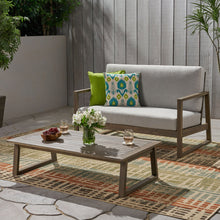 Load image into Gallery viewer, Belgian - Loveseat & Coffee Table Set With Water Resistant Cushions