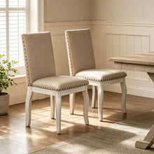 Load image into Gallery viewer, Upholstered Dining Chairs With Nailhead (Set of 2)