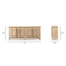 Load image into Gallery viewer, Rowan - 4 Door Sideboard Cabinet - Natural