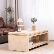 Load image into Gallery viewer, Modern Coffee Table With Beaded Trim