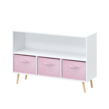 Load image into Gallery viewer, Bookcase With Collapsible Drawers, Book Display Organizer