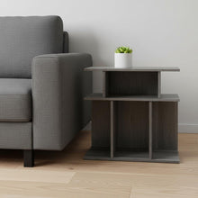 Load image into Gallery viewer, Wood End Table With 6 - Gray